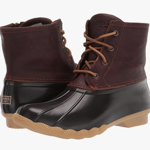 Sperry Womens Saltwater Duck Rubber Waterproof Boots shoes sz 7 - Picture 1 of 11